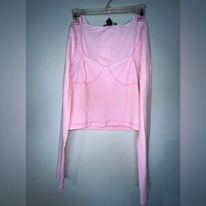 Forever 21 Light Pink Long Sleeve Top